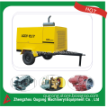 Mining and quarry diesel screw air compressor trailer mounted